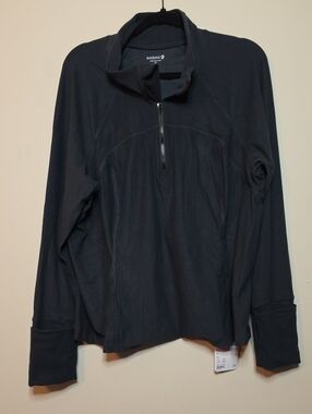 Phoenix Black Half Zip-Up Mock Neck Pullover